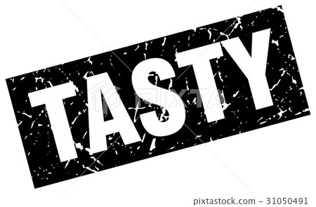 square grunge black tasty stamp - Stock Illustration [31050491] - PIXTA