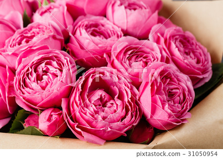 Rose peony Misty Bubbles. Bouquet flowers of pink 31050954