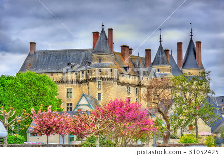 View of the Chateau de Langeais, a castle in the View of the Chateau de Langeais, a castle in the 31052425