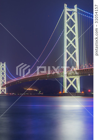 Akashi Strait of Blue Light Up（珍珠橋）（淡路島〜兵庫縣明石市） 31054157