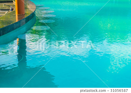 Swimming pool bar in tropical Maldives island . Swimming pool bar in tropical Maldives island . 31056587