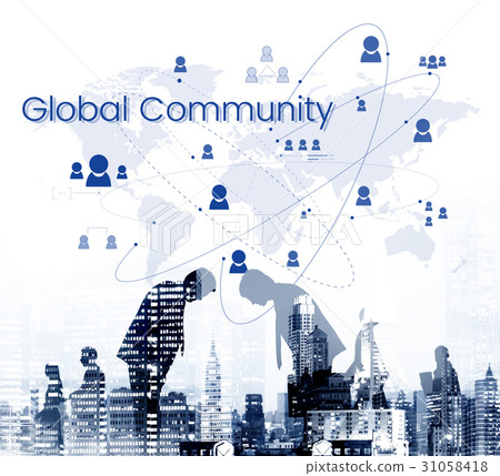 Global Network Community Internet Concept Global Network Community Internet Concept 31058418