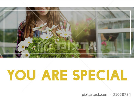 Beautiful life of woman gardening in nature 31058784