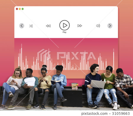 Music Player Play Song Concept Music Player Play Song Concept 31059663