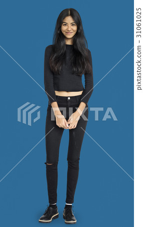 Asian Ethnicity Woman Smiling Happiness Portrait Asian Ethnicity Woman Smiling Happiness Portrait 31061025