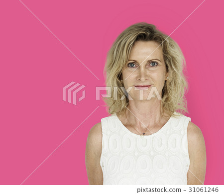 Caucasian blonde woman in a studio shoot Caucasian blonde woman in a studio shoot 31061246