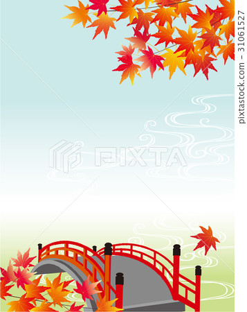 Autumn leaves and bridge Autumn leaves and bridge 31061527