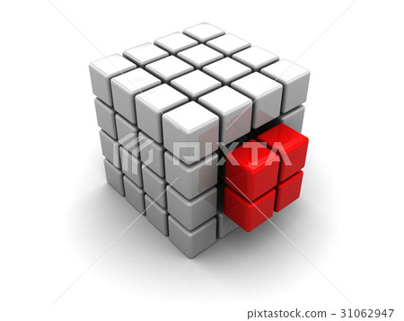 abstract cube structure 31062947
