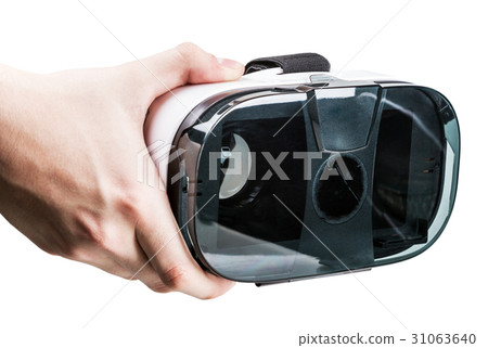 Hand holding virtual reality glasses   31063640