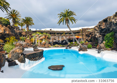 Jameos del Agua pool in volcanic cave, Lanzarote 31063756