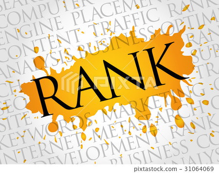 Rank word cloud, business concept - Stock Illustration [31064069] - PIXTA