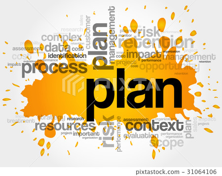 Plan word cloud collage Plan word cloud collage 31064106