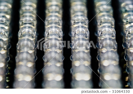 Selective focus led diode panel in pure white tone Selective focus led diode panel in pure white tone 31064330