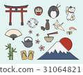 Set of Japanese symbols 31064821