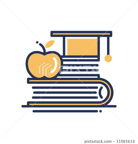 Education - modern vector single line icon 31065618