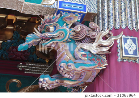 Nikko Yamanote Daisen-in Yasha Monster的雕塑 31065964