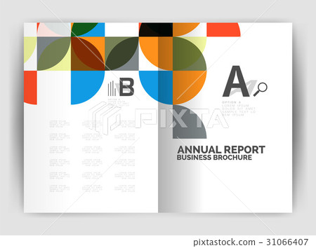 Abstract circle design business annual report 31066407