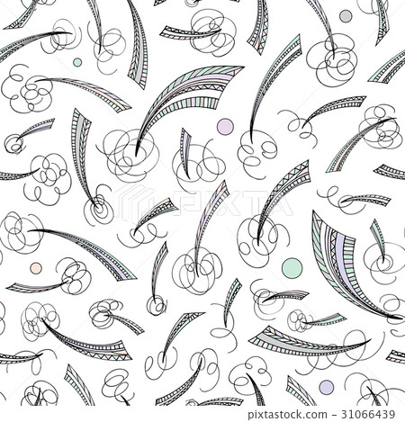 Hand drawn abstract seamless vector pattern. Hand drawn abstract seamless vector pattern. 31066439