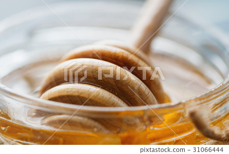 Close-up of honey, Macro shot. Close-up of honey, Macro shot. 31066444