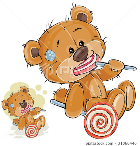 Vector illustration of a brown teddy bear is 31066446