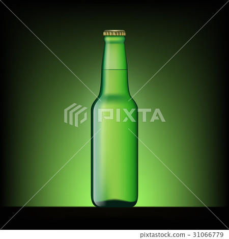 Green bottle of beer Green bottle of beer 31066779