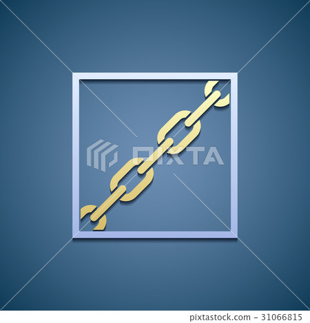 Icon chain. Flat graphics. Icon chain. Flat graphics. 31066815