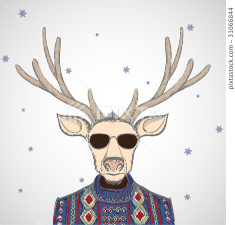 Deer in sweater Deer in sweater 31066844