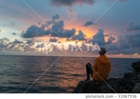 Sunset contemplation Sunset contemplation 31067556