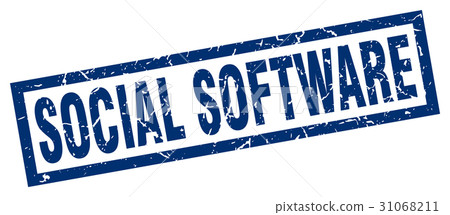 square grunge blue social software stamp square grunge blue social software stamp 31068211