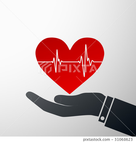 Logo heart. Stock illustration. 31068623