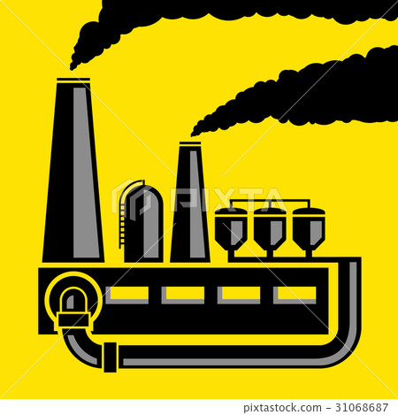 industrial factory. Stock illustration. industrial factory. Stock illustration. 31068687