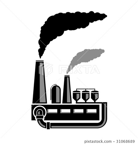 industrial factory. Stock illustration. industrial factory. Stock illustration. 31068689