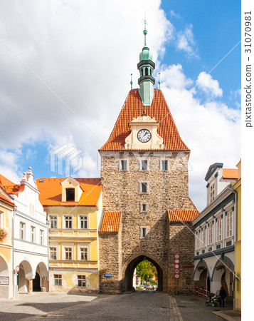 Gothic Lower Gate in Domazlice, Czech Republic Gothic Lower Gate in Domazlice, Czech Republic 31070981