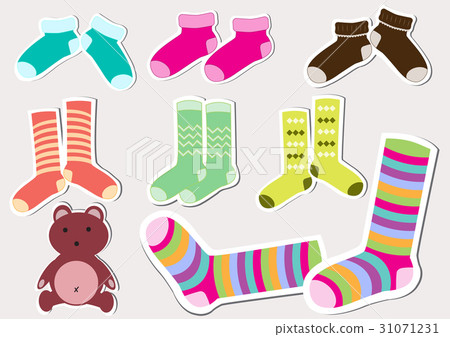 set of baby sock - Stock Illustration [31071231] - PIXTA