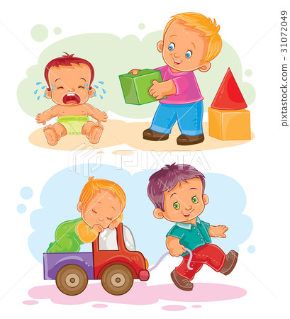 Set of vector icons small children - Stock Illustration [31072049] - PIXTA