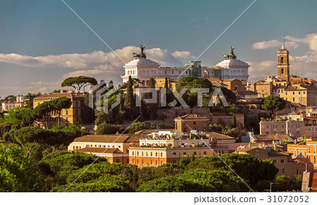 View on Capitol Hill at sunset in summer, Rome View on Capitol Hill at sunset in summer, Rome 31072052