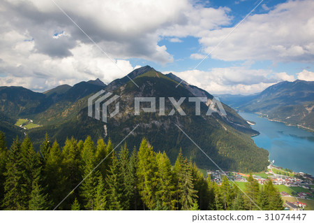 Mountain view from the top - Alpbach valley 31074447