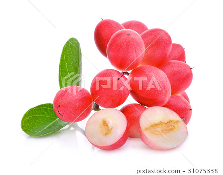 karanda or carunda tropical fruit isolated  31075338