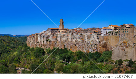 Pitigliano medieval town in Tuscany Italy 31077407