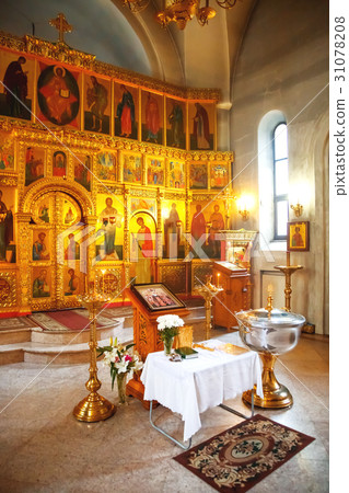 Interior of Orthodox Christian Church. Russia. 31078208
