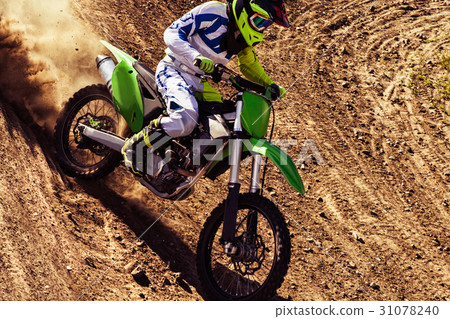 Professional dirt bike rider 31078240