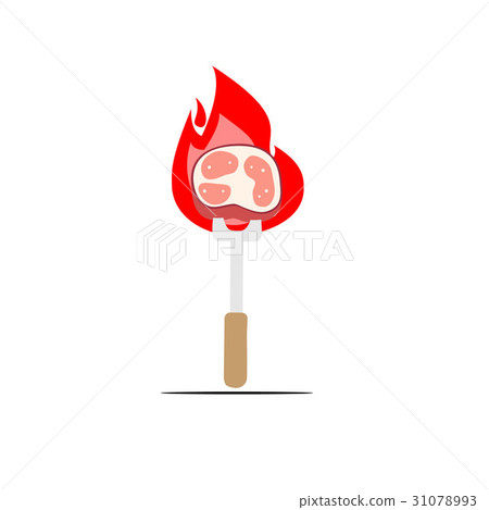 Beef steaks with flames Beef steaks with flames 31078993