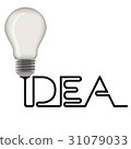 Lightbulb ideas concept 31079033