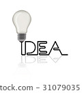 Lightbulb ideas concept 31079035
