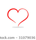 Red heart 31079036