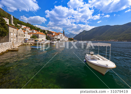 Perast on coast of Boka Kotor bay - Montenegro 31079419