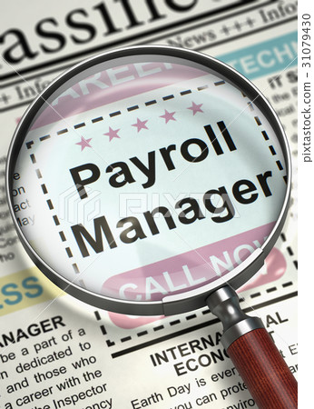 We are Hiring Payroll Manager. 3D. 31079430