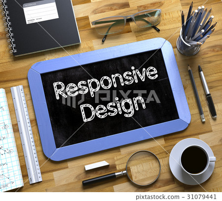 Small Chalkboard with Responsive Design Concept Small Chalkboard with Responsive Design Concept 31079441