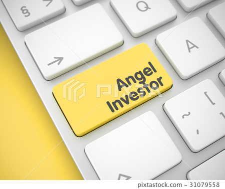 Angel Investor - Text on Yellow Keyboard Button Angel Investor - Text on Yellow Keyboard Button 31079558