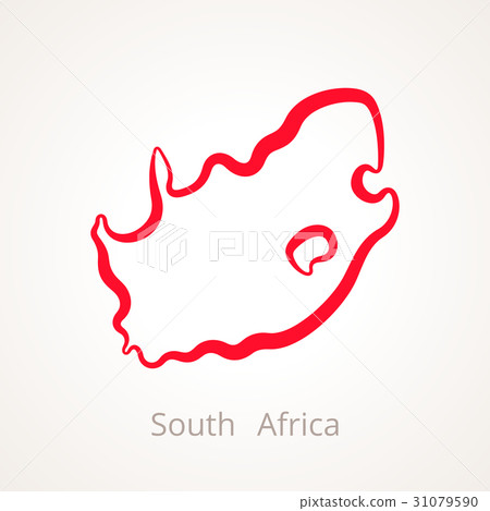 South Africa - Outline Map South Africa - Outline Map 31079590